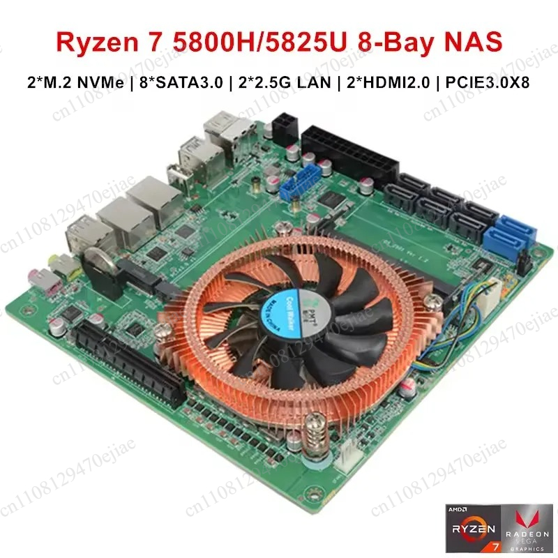 Topton AMD Ryzen 7 5800H/5825U - огляд і ціна Mini Itx Dual 2.5G Nas Motherboard